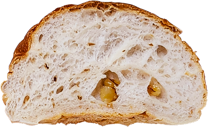 くるみパンの断面